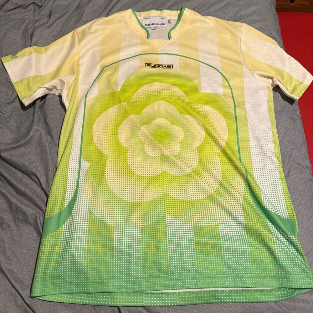 Sundae School Lime and Yellow Graphic Jersey